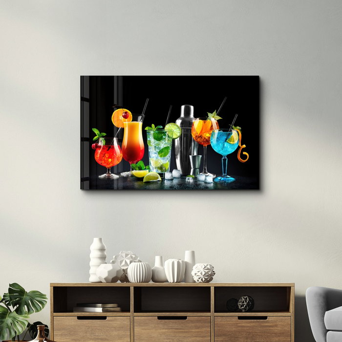 Wallity Pintura Decorativa de Vidrio Templado Multicolor 46 x 72 cm